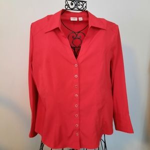 Cato Red button down shirt 18 20W